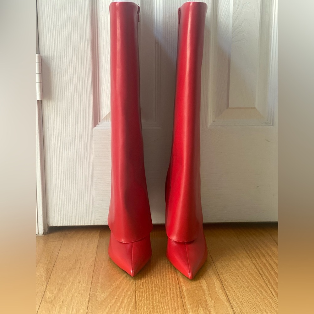 INC Skylar Fold Over Cuffed Knee High Boots